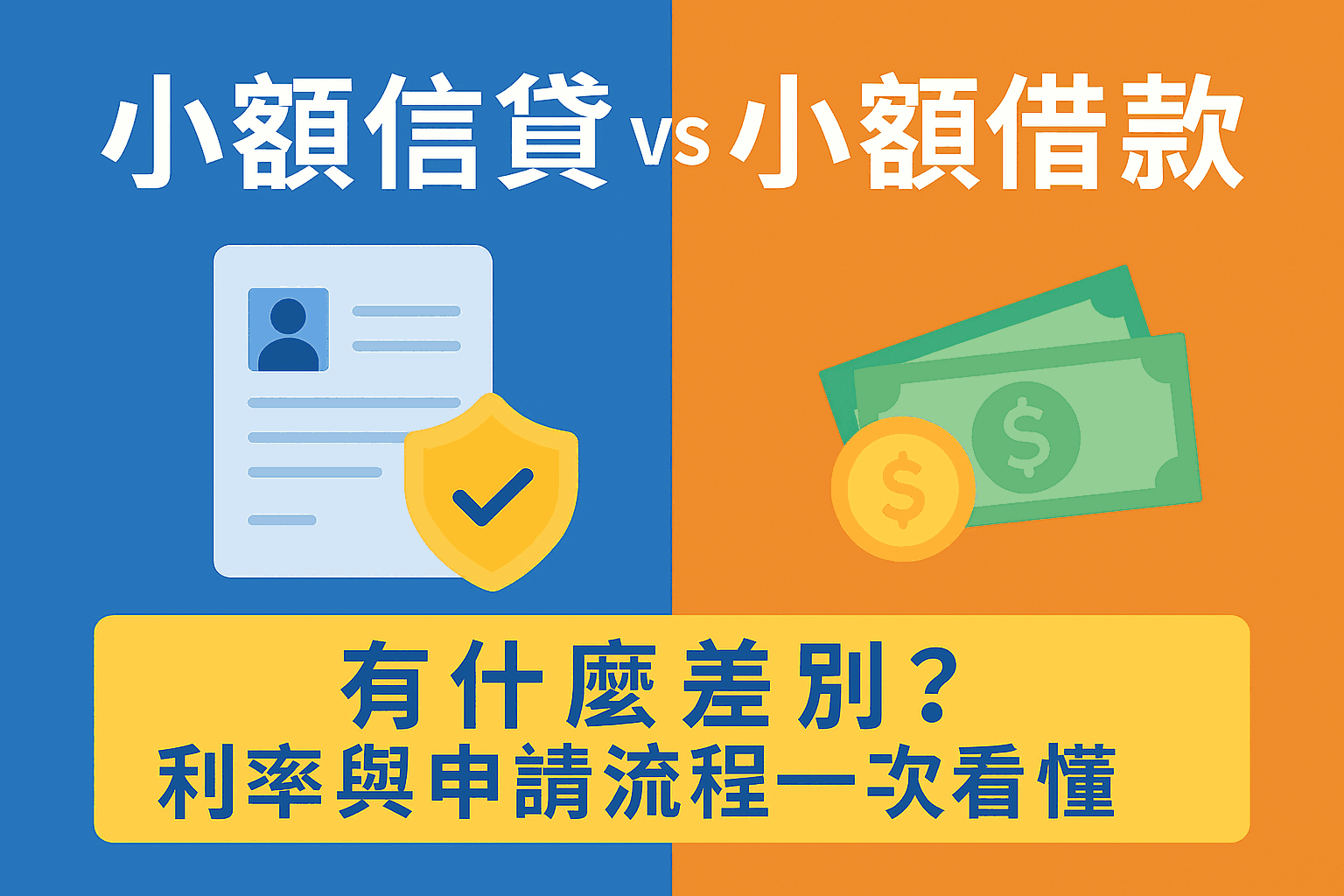 小額信貸 vs 小額借款：有什麼差別？利率與申請流程一次看懂