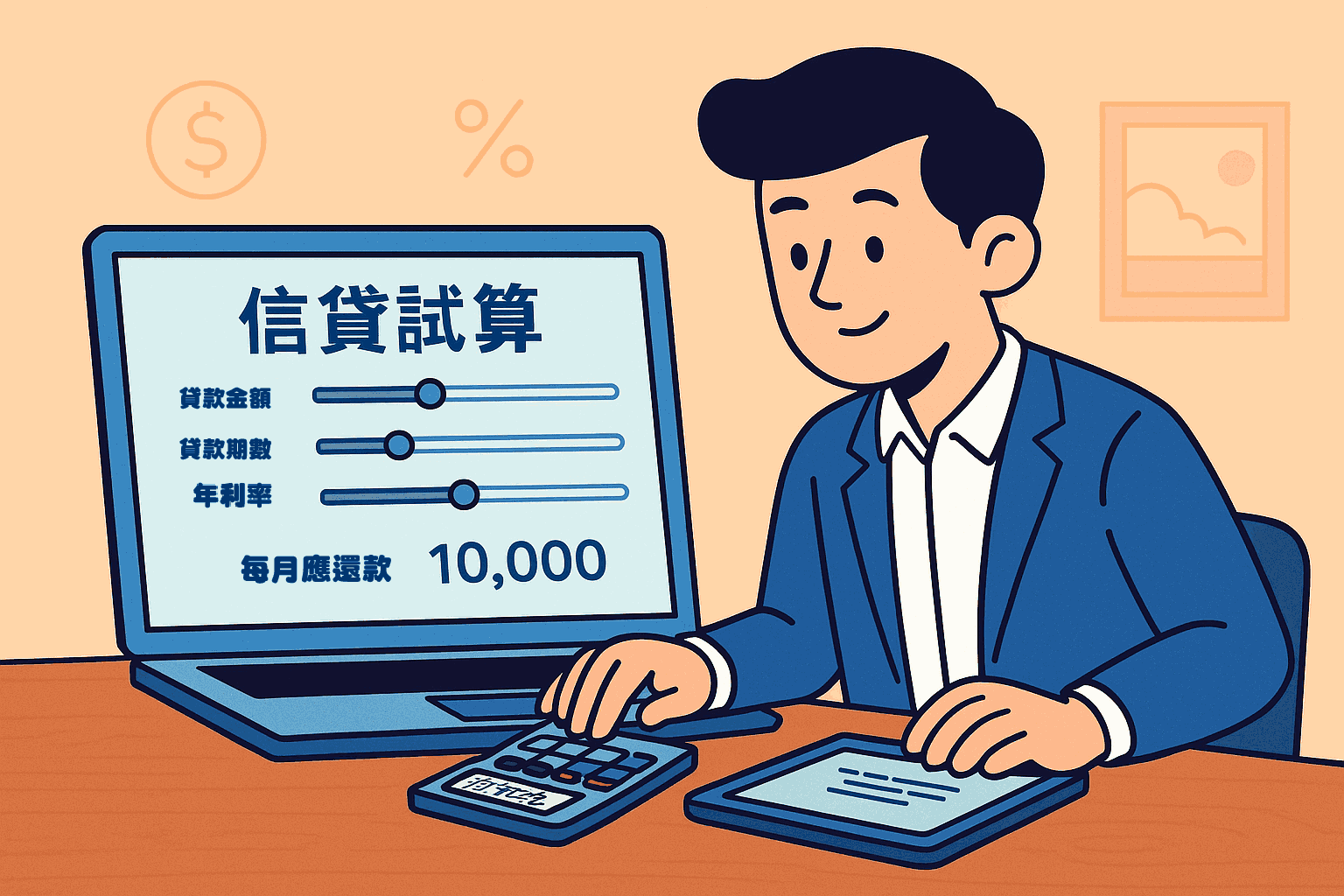 信貸試算不求人！3 步搞懂你能借多少、怎麼還最划算